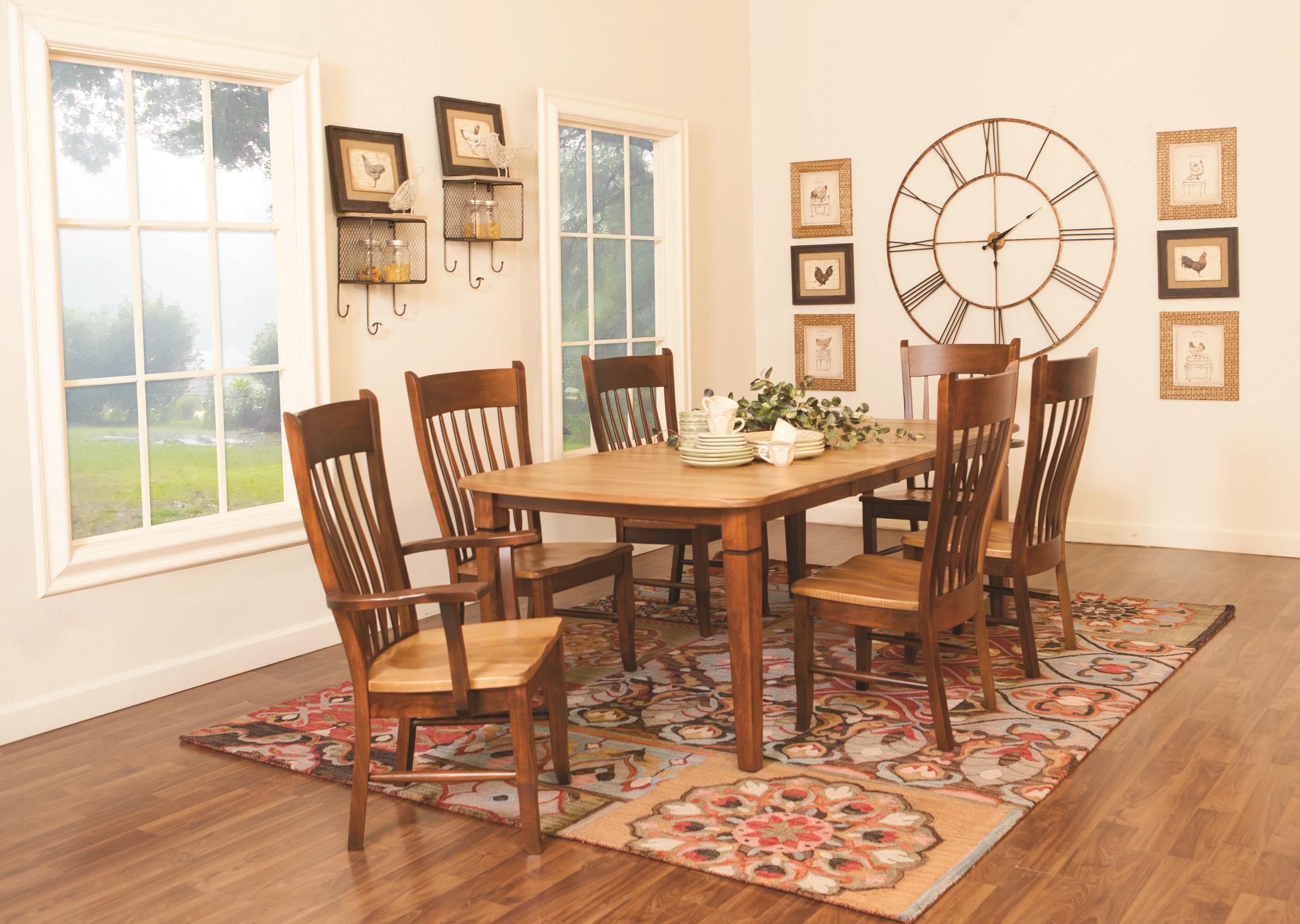 Amish dining room chairs outlet